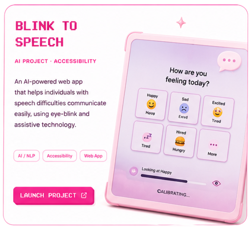 Blink to Speech